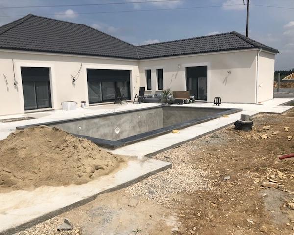 Construction de piscine traditionnelle La Châtre